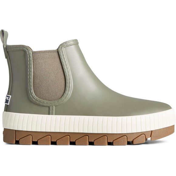 Stylish Women's Torrent Rain Boots - Waterproof Olive Rubber Ankle Boot Size 5 - Picture 3 of 6